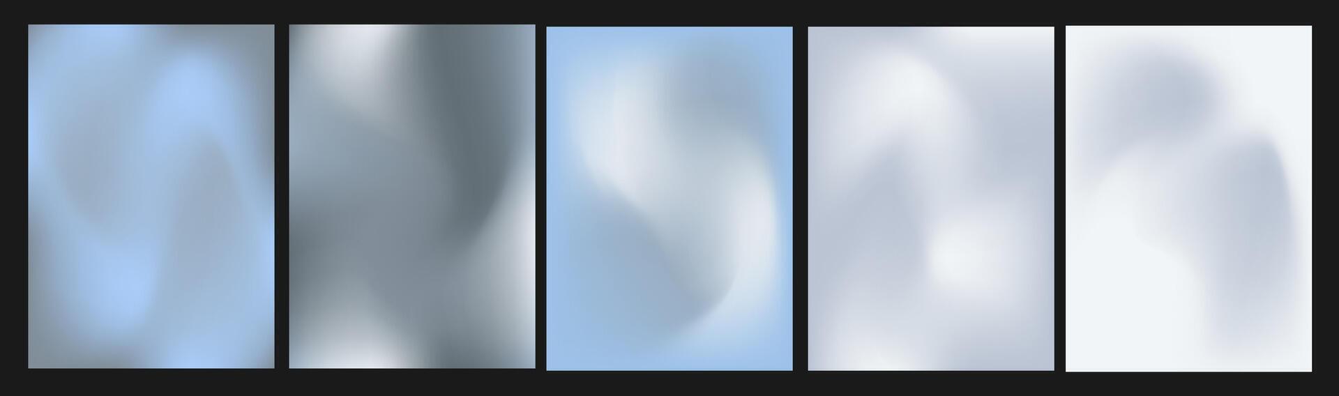 Y2k aesthetic grey gradient background. Wavy mesh texture. 00s art illustration. Abstract pastel blurry rectangle vector