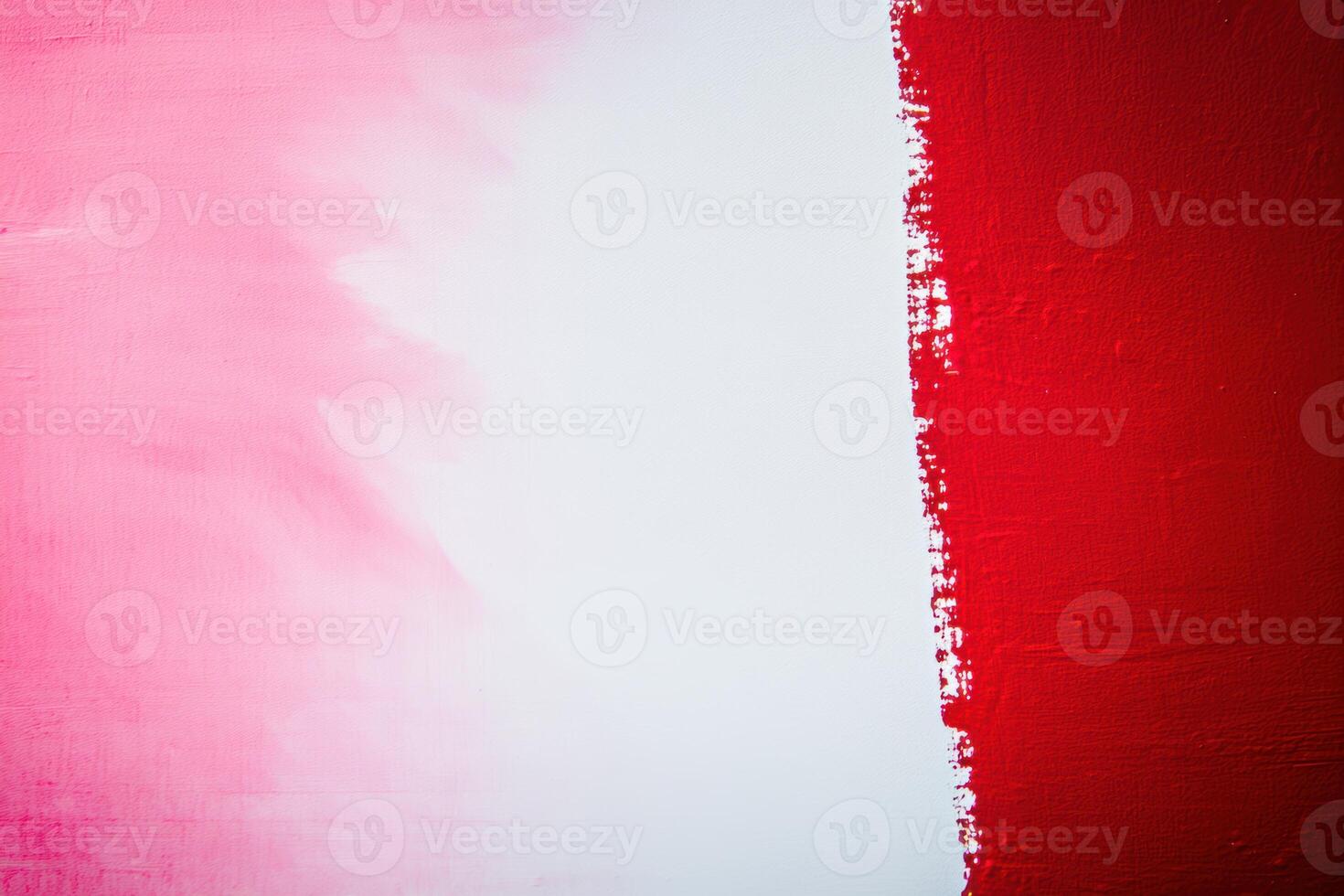 Artistic gradient blending pink and red color on textured canvas background photo