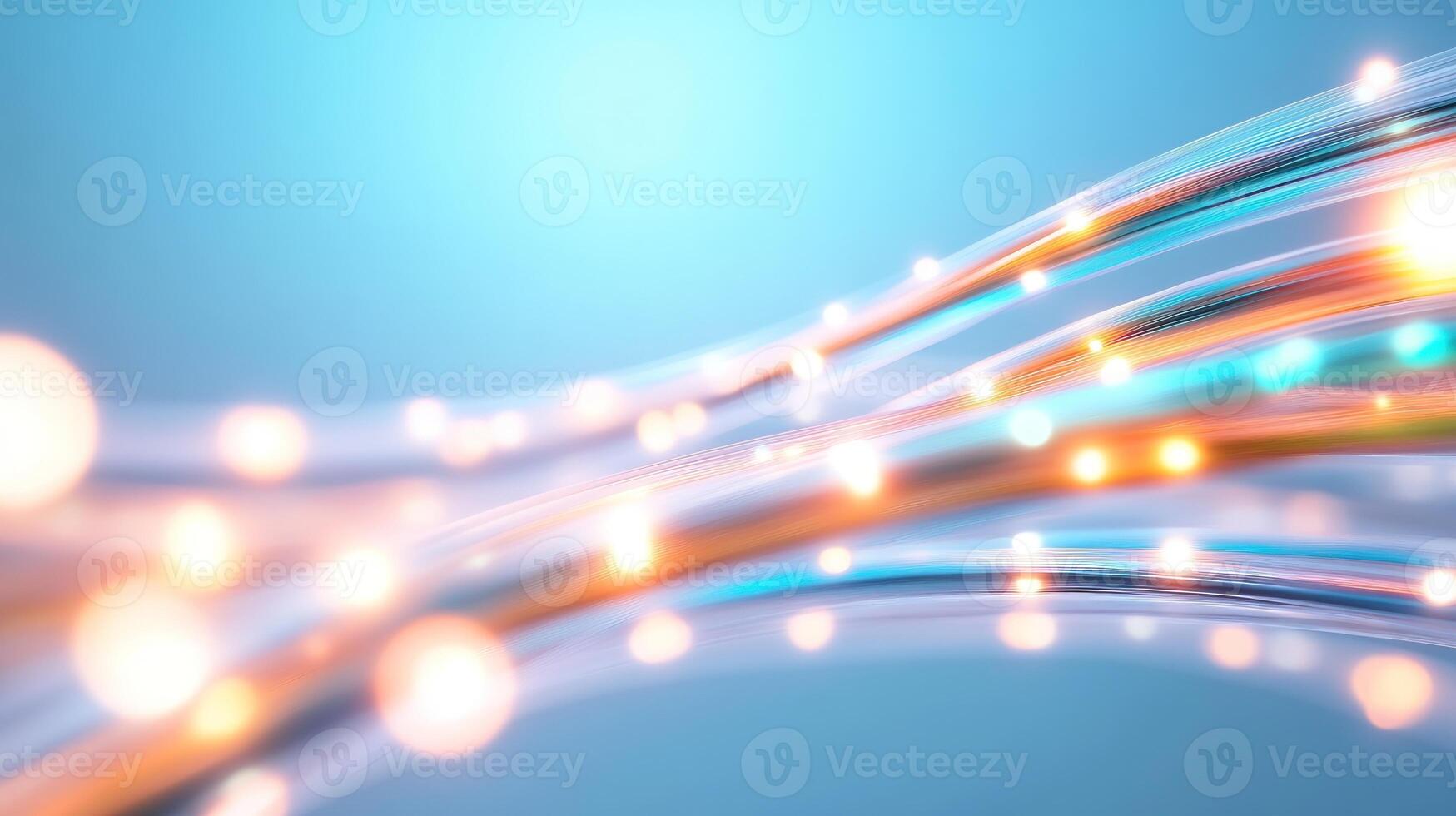 Abstract data stream network background with light streaks and gradient photo