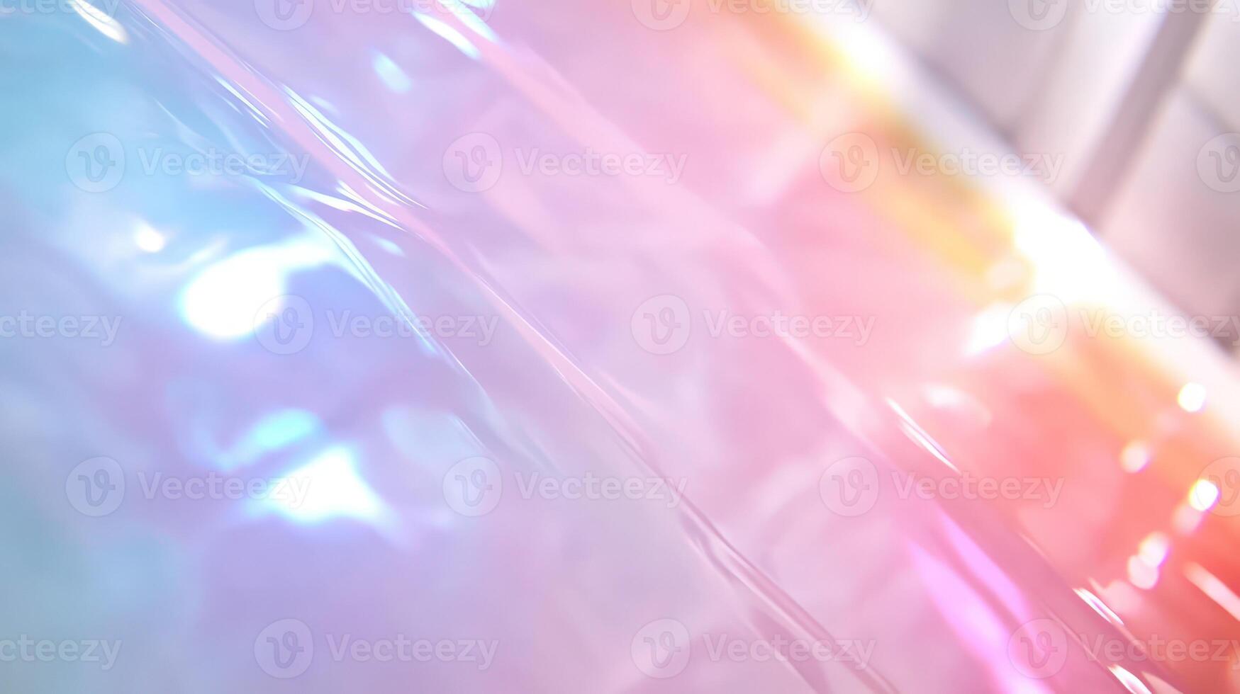Holographic texture background with liquid iridescent surface and pearlescent color gradient photo