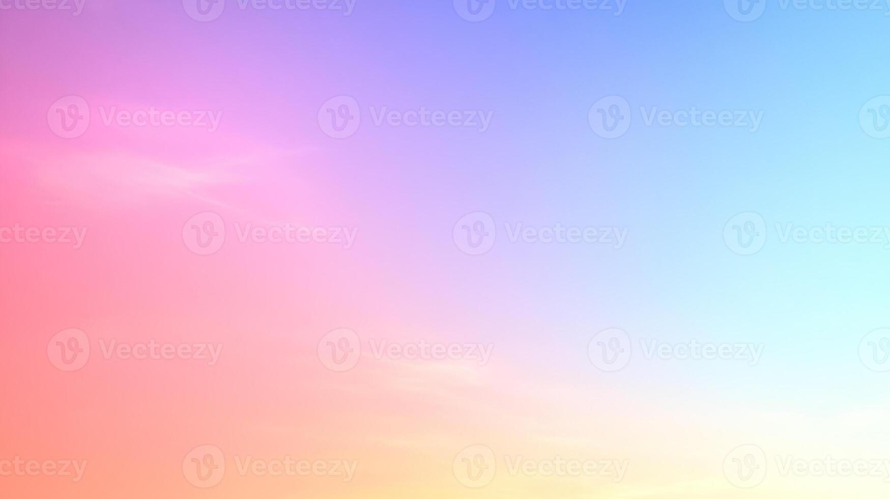 Soft pastel color sky gradient abstract background with smooth hues and delicate transition vibrant spectrum aesthetic design element photo