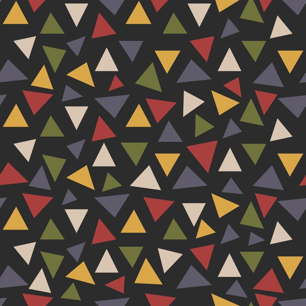 Abstract geometric background of triangles. Seamless pattern vector