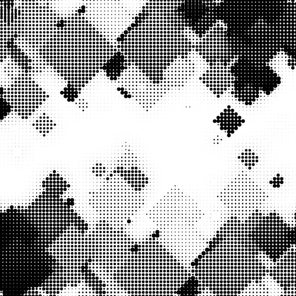 Halftone Pattern. Set of Dots. Dotted Texture on White Background. Overlay Grunge Template. Distress Linear Design. Fade Monochrome Points. Squares Pop Art Backdrop. vector