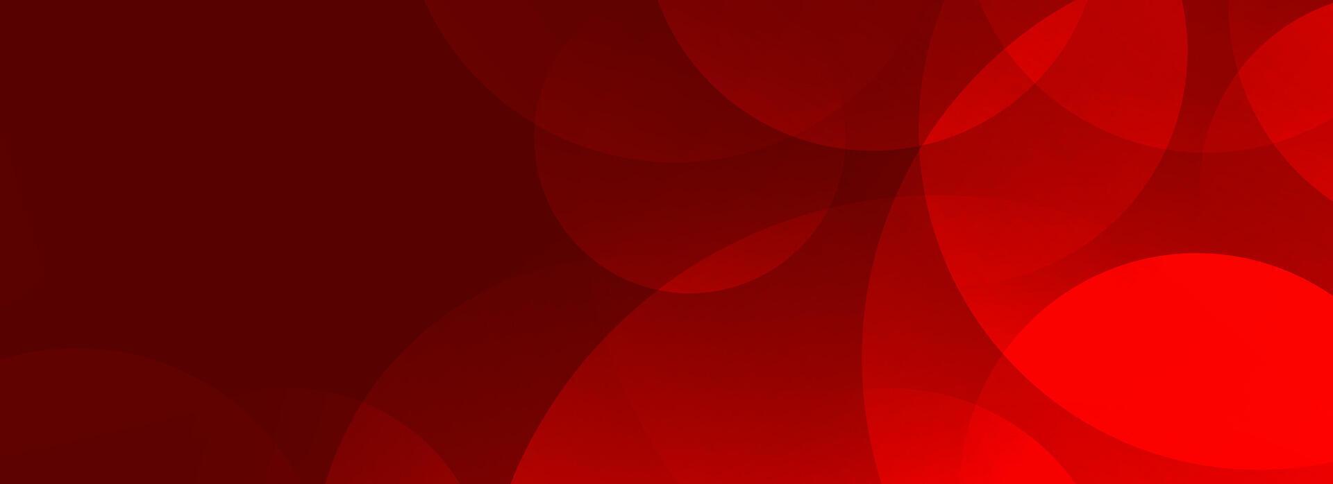 Red glowing circle background. Abstract geometric bubbles wallpaper design for banner, poster, presentation, cover, brochure, flyer, booklet. Dark ruby round gradient shape pattern backdrop. vector