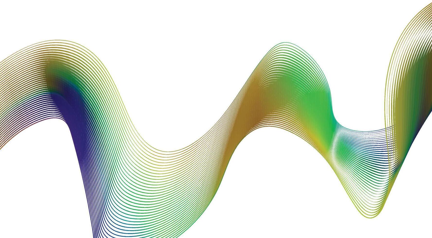 Blend Curved Wavy Lines Colorful Gradient Design Background Abstract Illustration vector