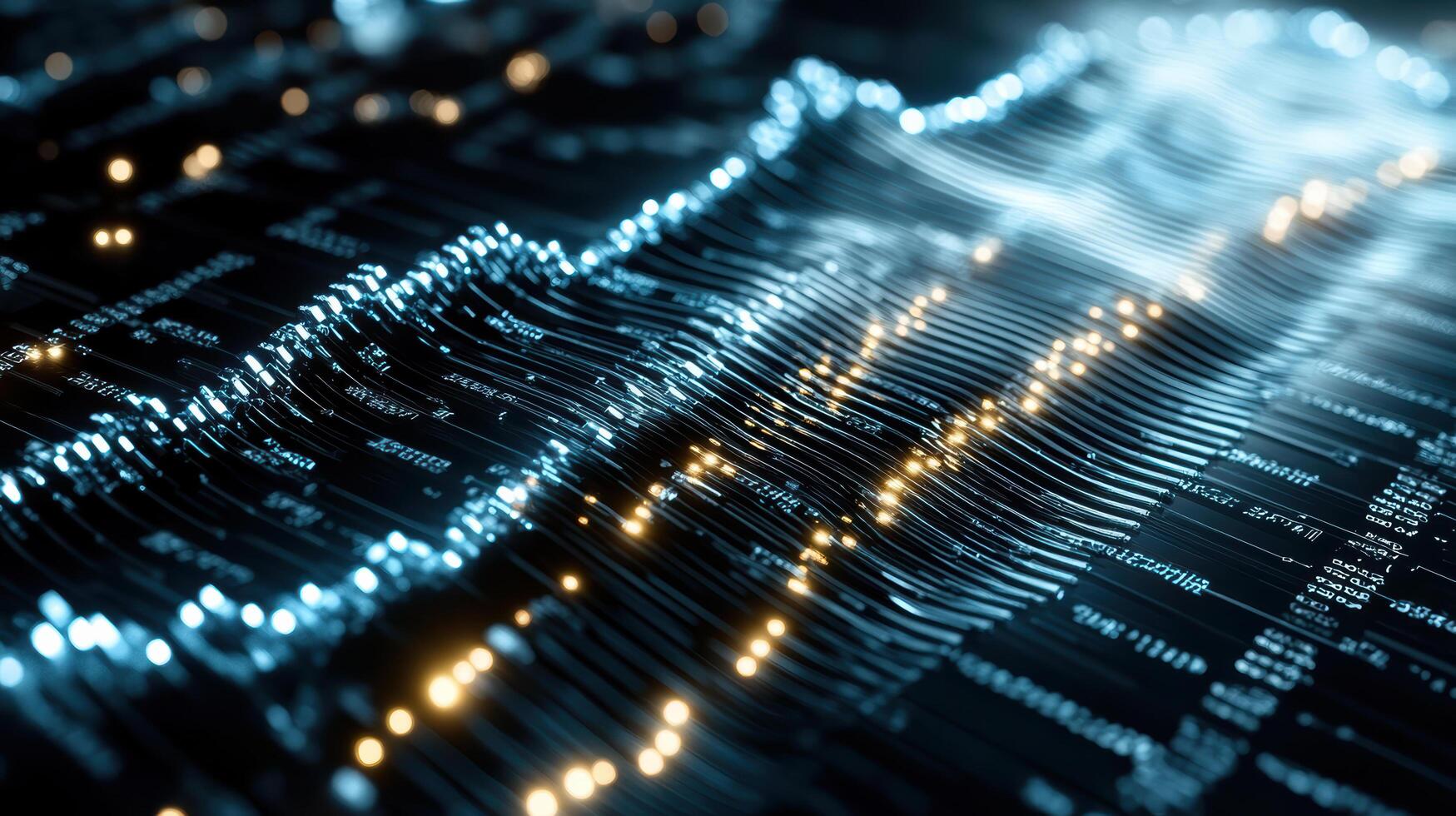 A close up of a digital chart with a lot of data photo