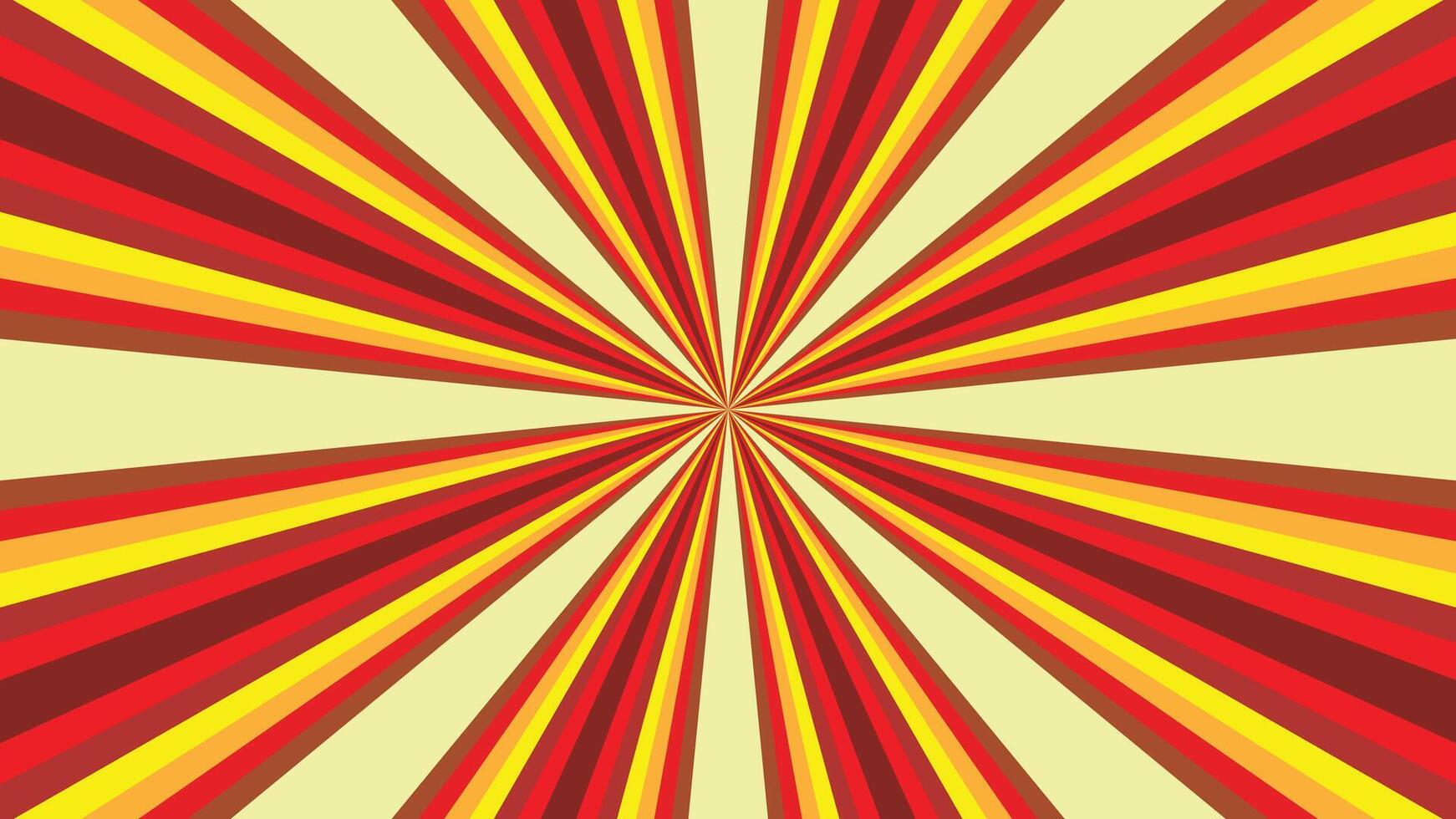 Abstract geometric background with propeller rays in warm tones. vector