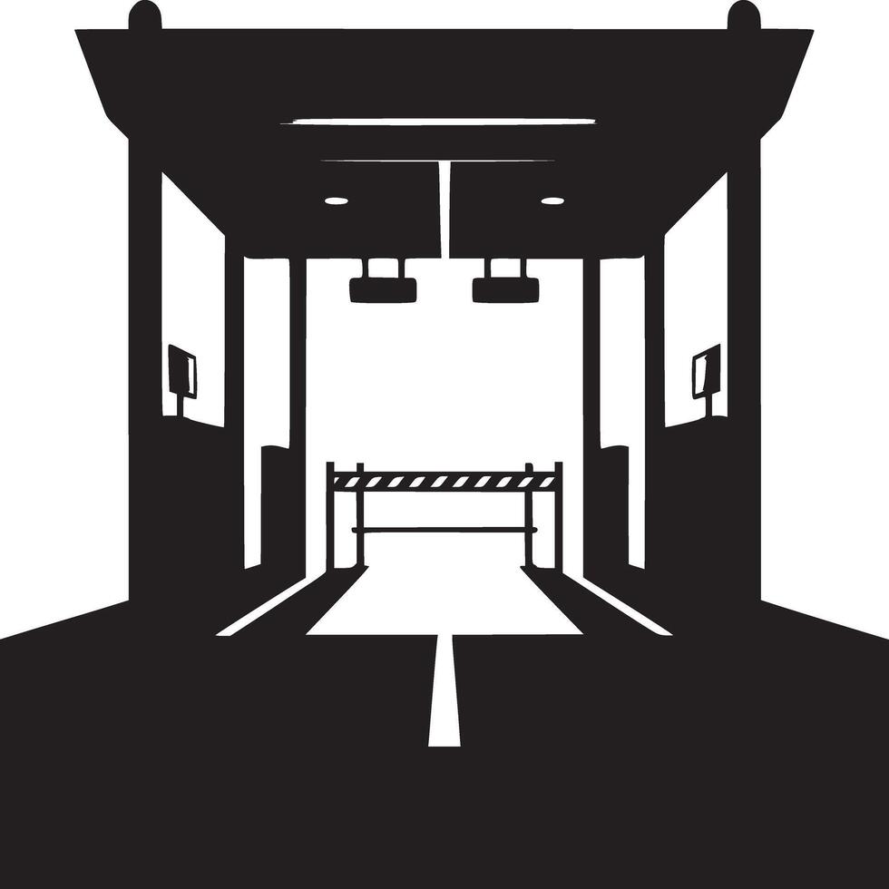 A black silhouette of a jet fighter airplane centered within a circular target grid design element vector