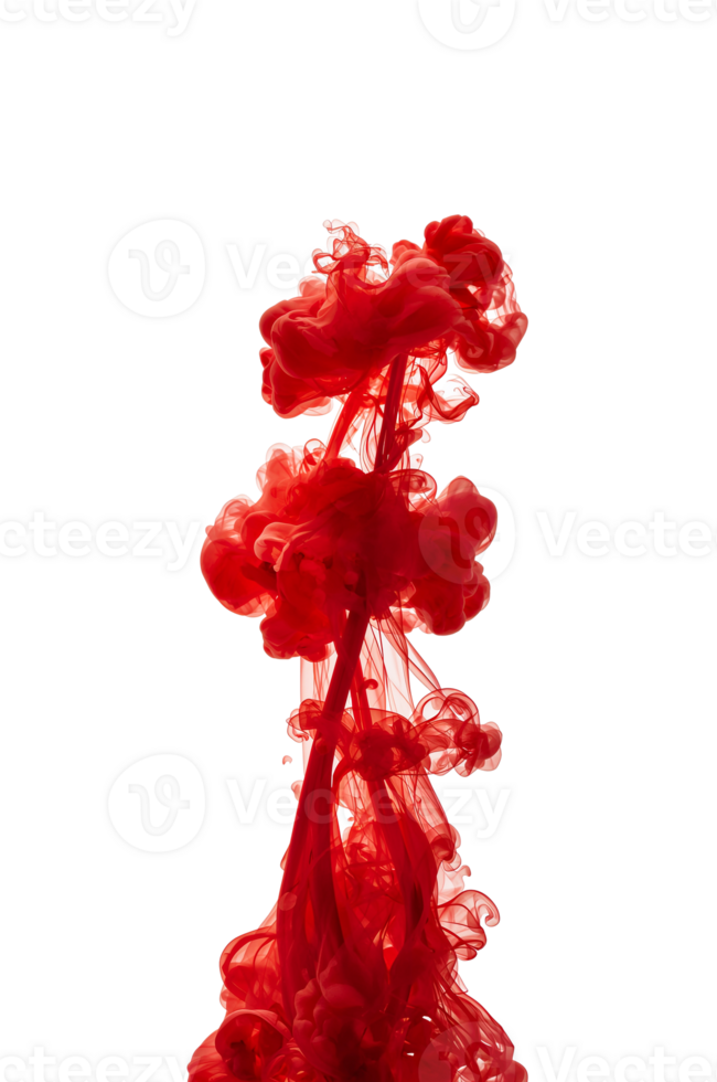 Crimson cloud in zero gravity displaying mesmerizing swirling patterns in fluid dynamics png