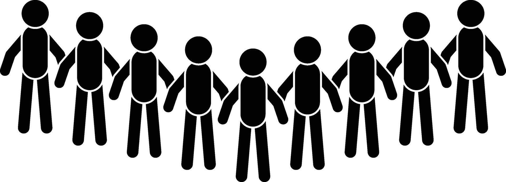 Crowd icon. Simple glyph, flat of People talk icons for UI and UX, website vector