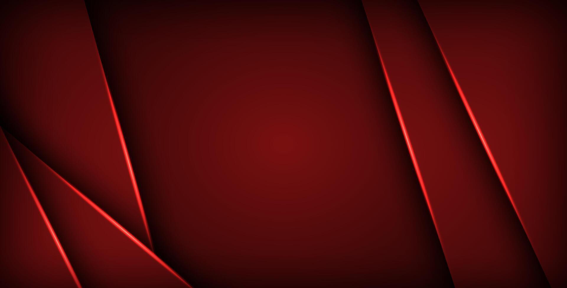red geometric triangle background overlap layer on black space for text and background design,. vector