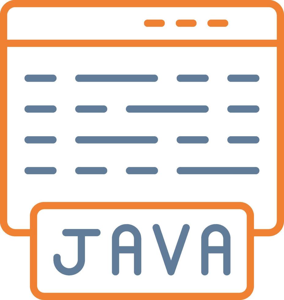 Java creativo bosquejo elemento vector