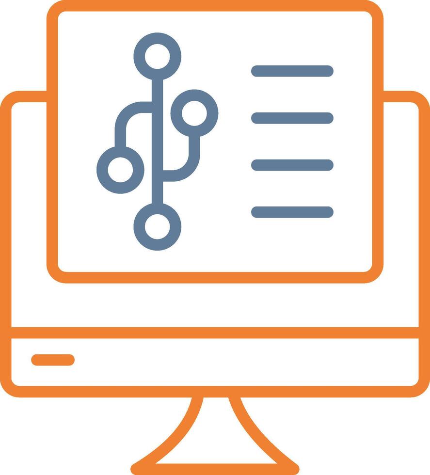 Version Control Flat UI Form vector