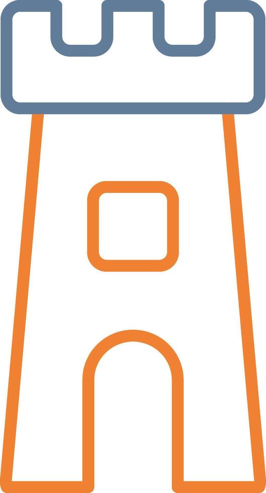 Castle Tower Web Based Design Element vector