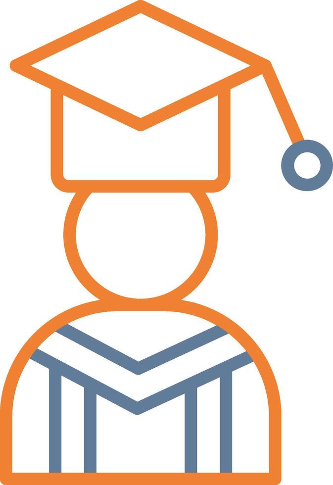 Alumni Outlined Frame Object vector