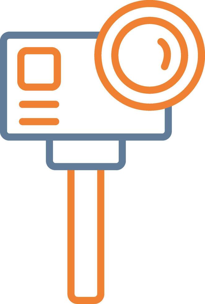 Action camera Interface Line Graphic vector