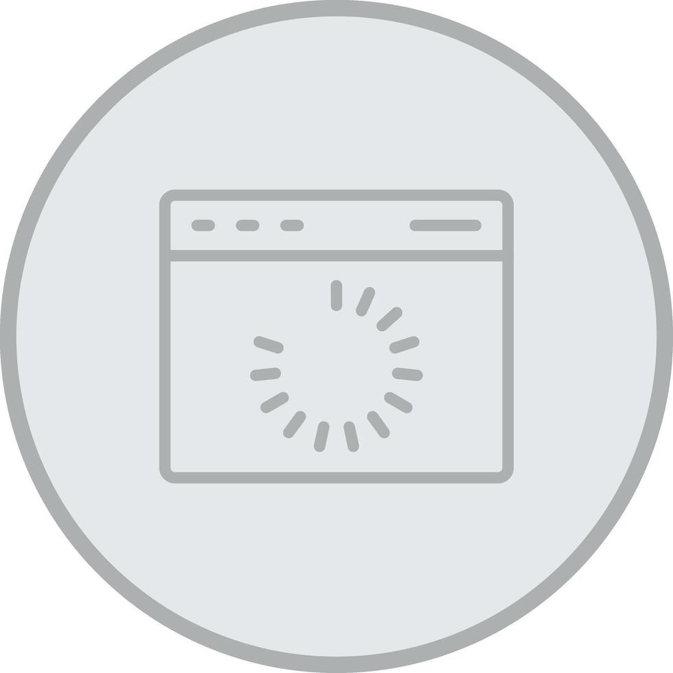 Loading Spinner Coded UI Symbol vector