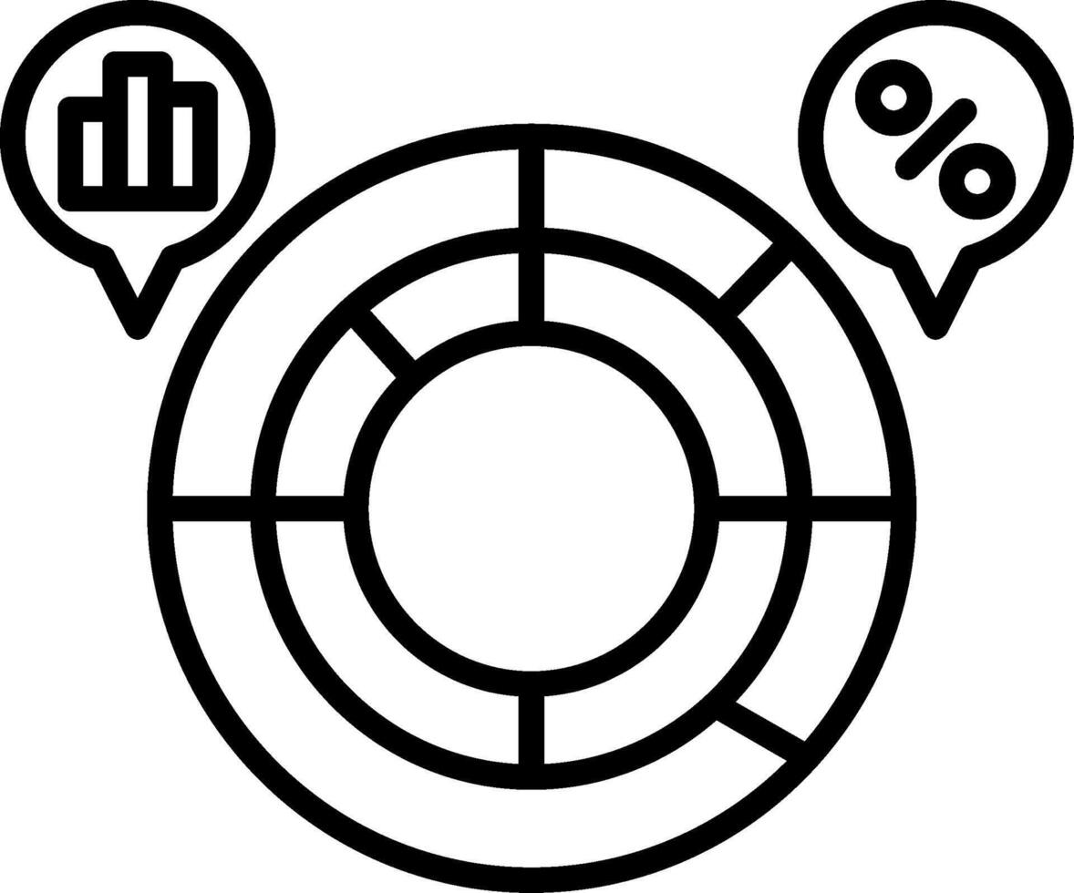 Circular Data Graph vector