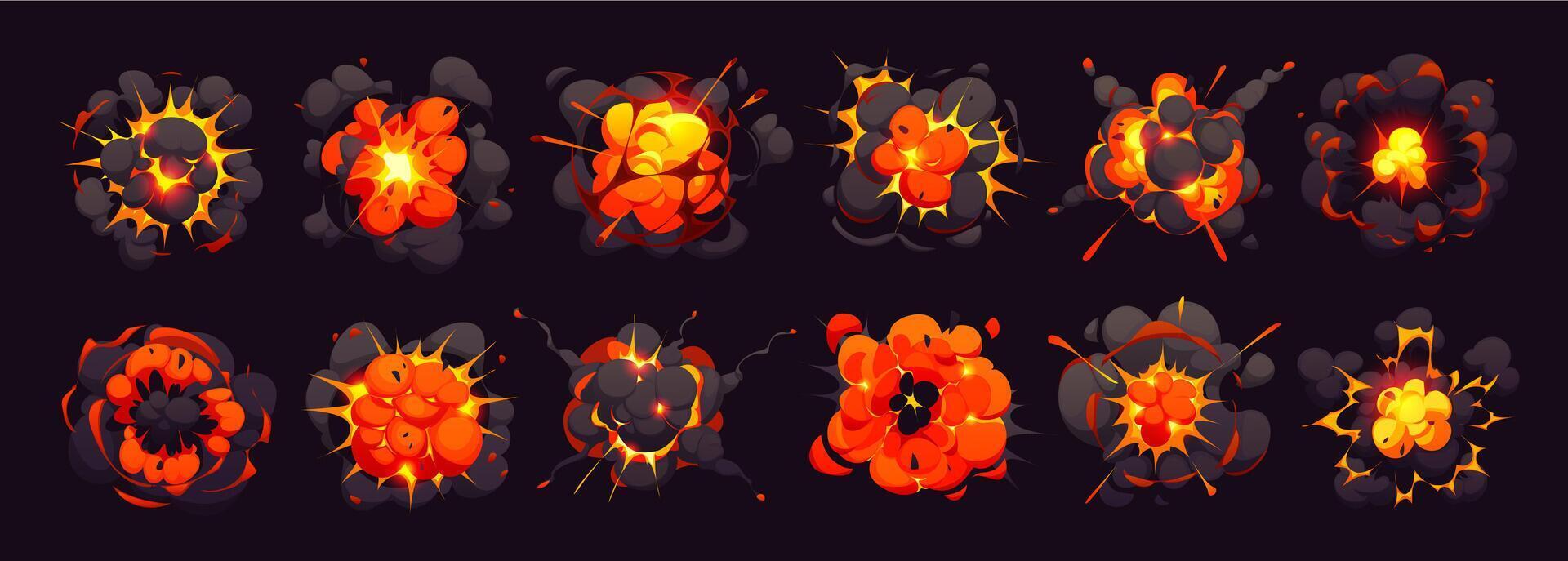 Colorful explosion graphics for design vector