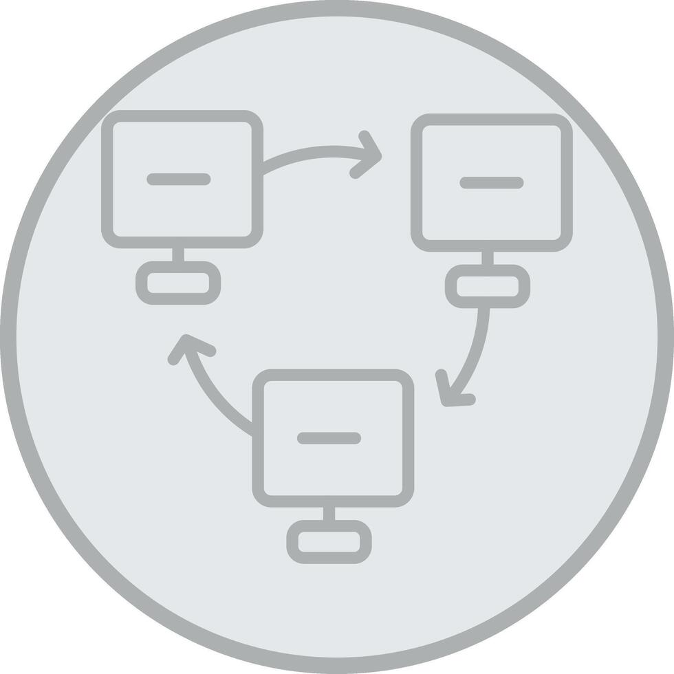 Network Connection Interactive UI Design vector