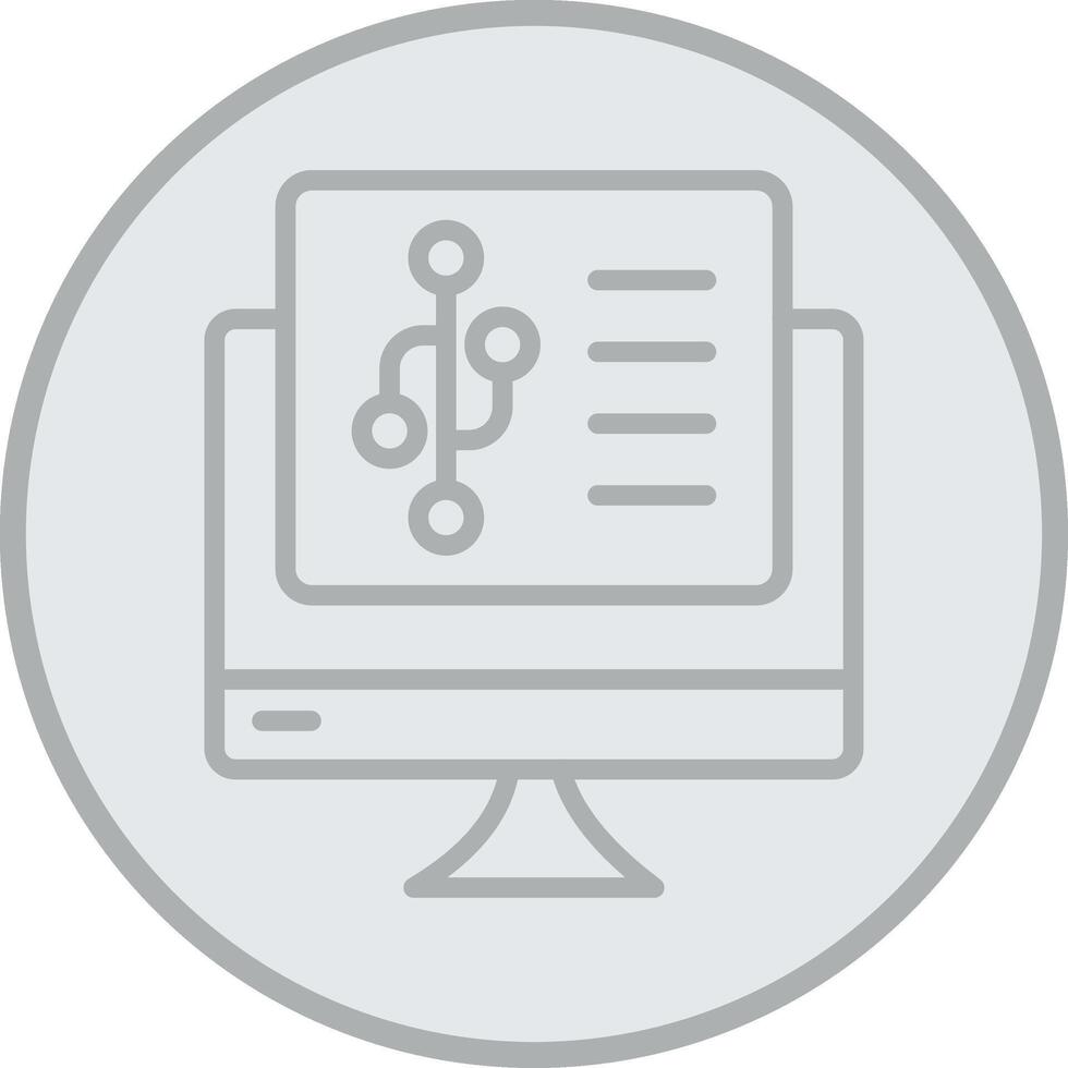 Version Control Modern Tech Object vector