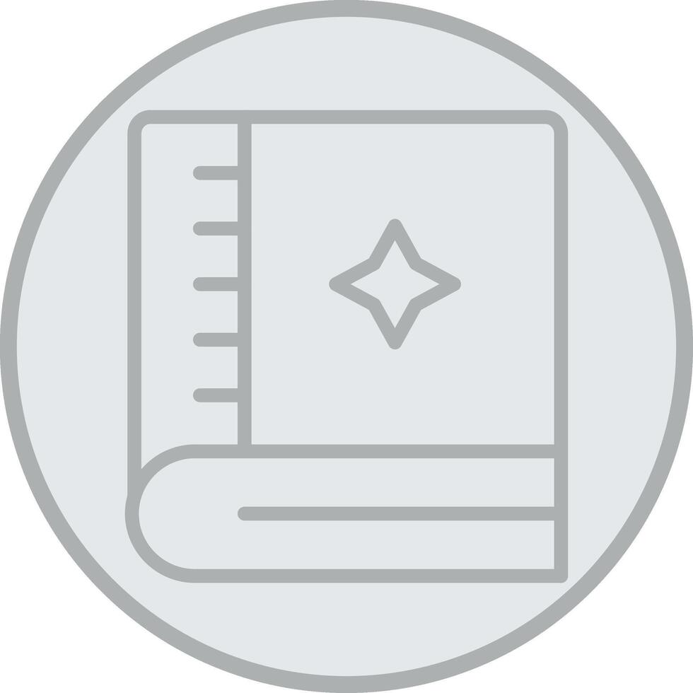 Spellbook Outlined Frame Object vector