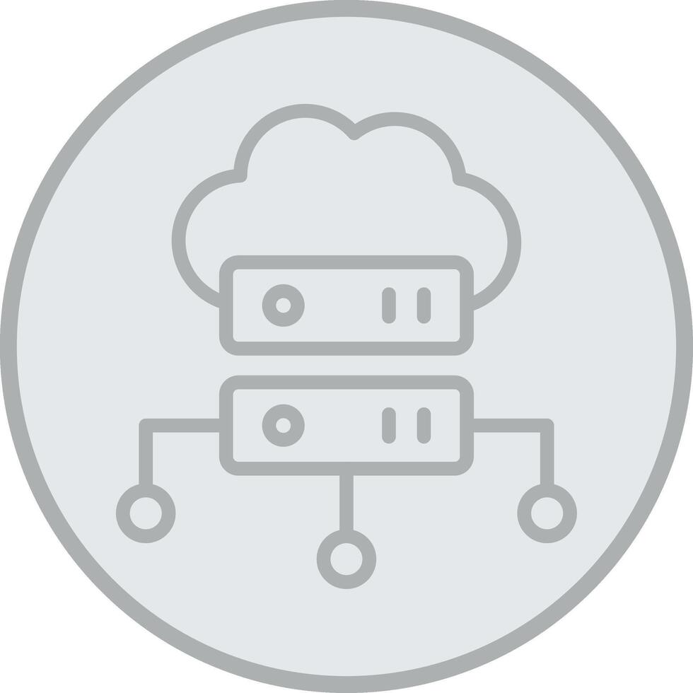 Database Color Block Badge vector