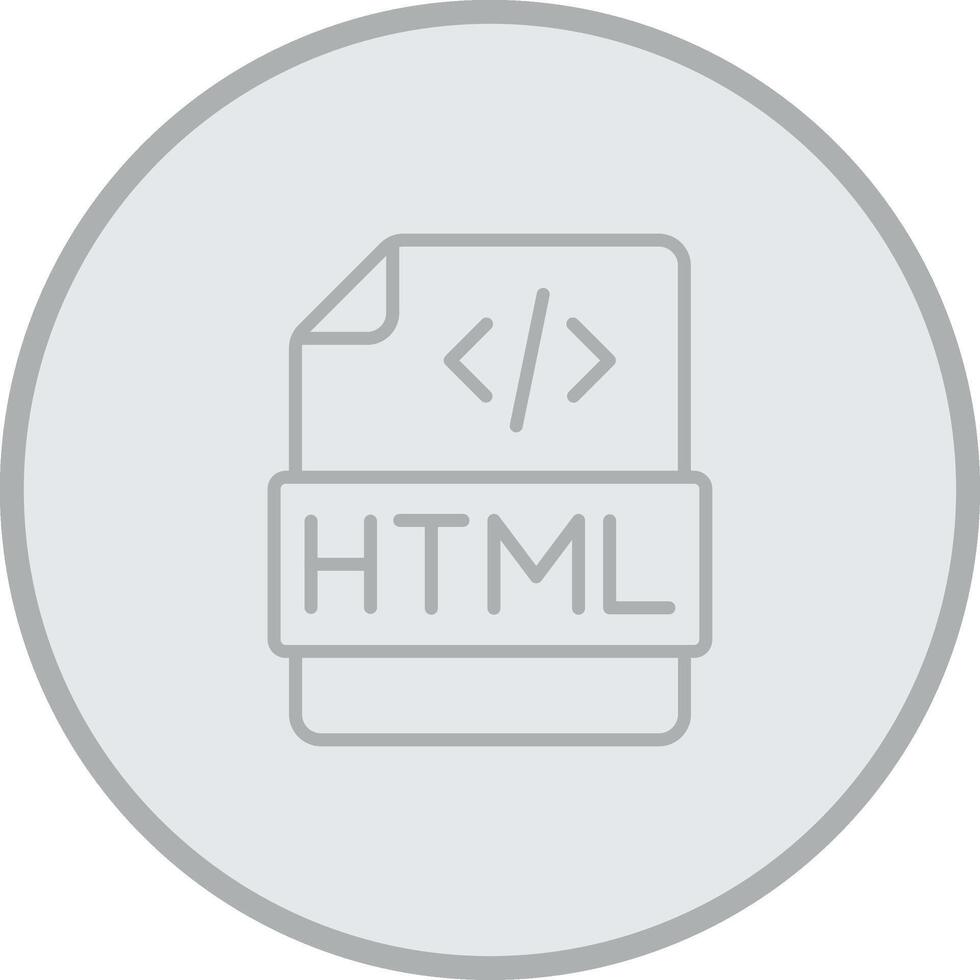 HTML Thin Line Element vector