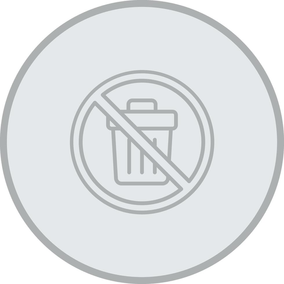 No Trash App Based UI Graphic vector