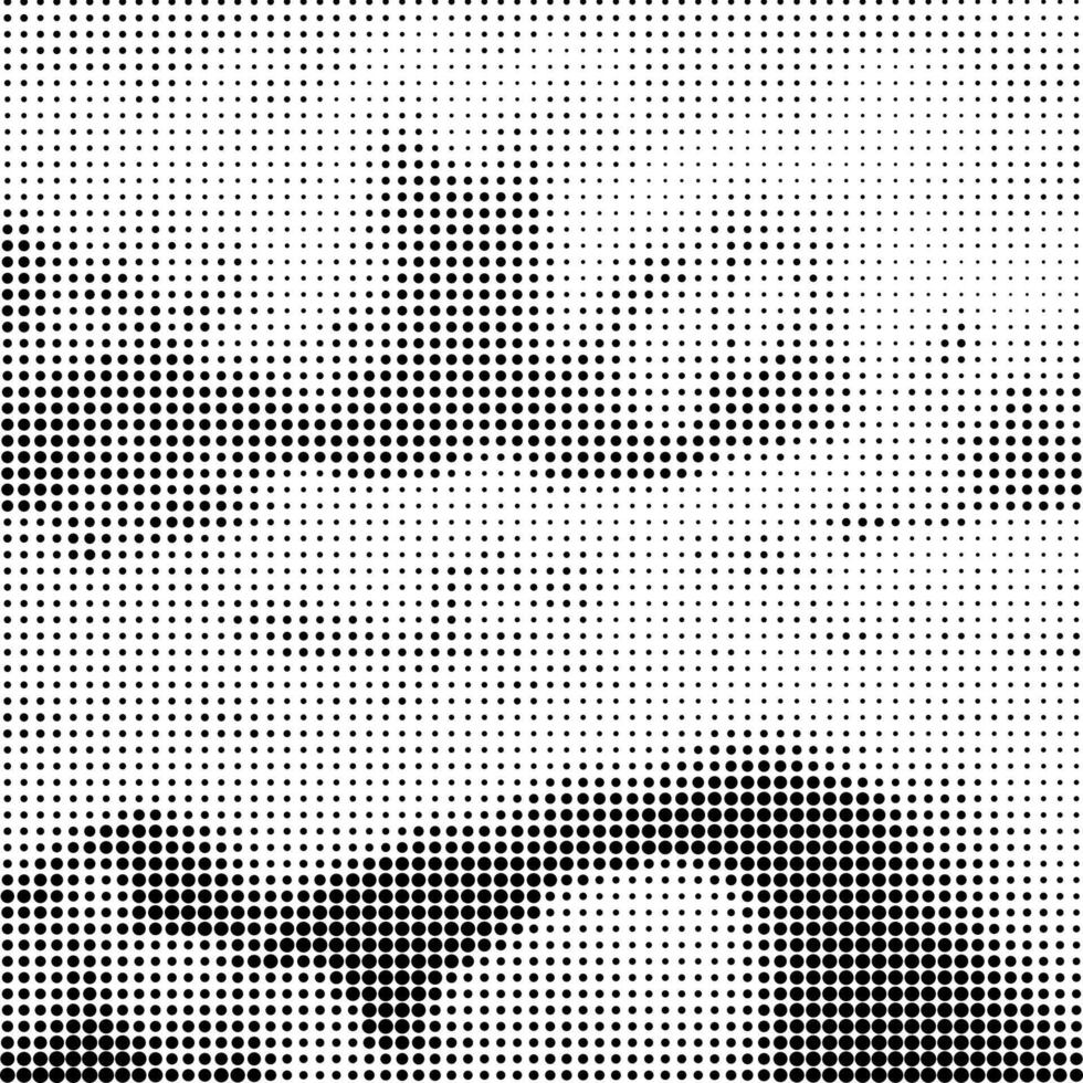 Halftone Pattern. Set of Dots. Dotted Texture on White Background. Overlay Grunge Template. Distress Linear Design. Fade Monochrome Dark Cloud Points. Pop Art Backdrop. vector