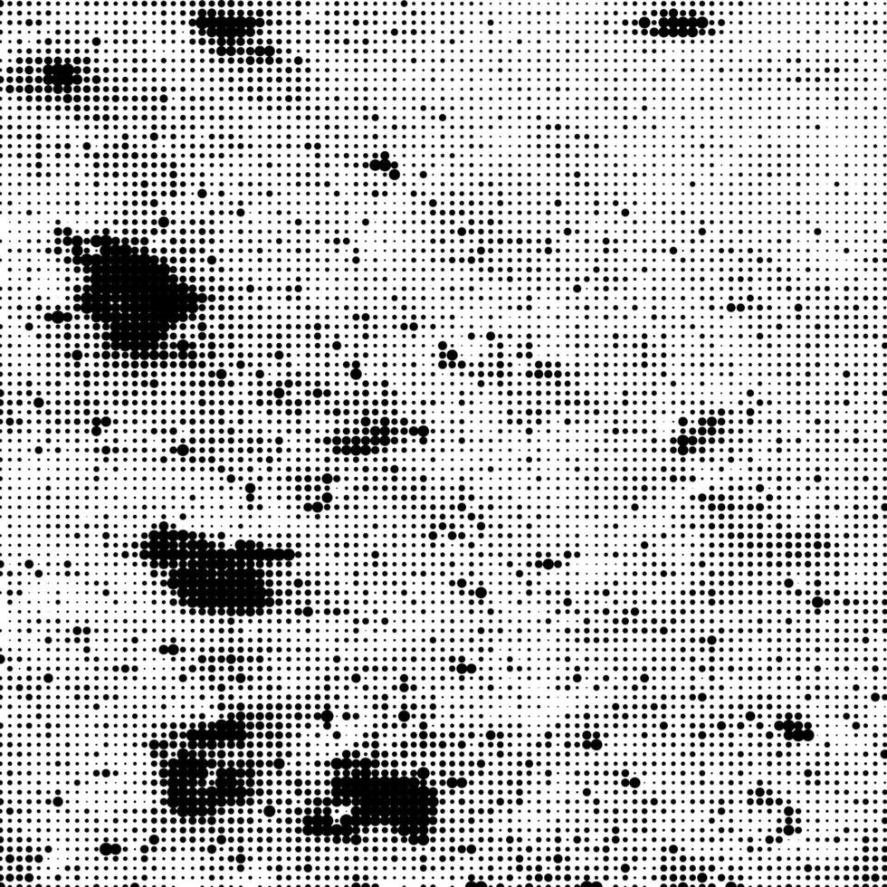 Halftone Pattern. Set of Dots. Dotted Black dark Texture on White Background. Overlay Grunge Template. Distress Linear Design. Fade Monochrome Points. Pop Art Backdrop. vector