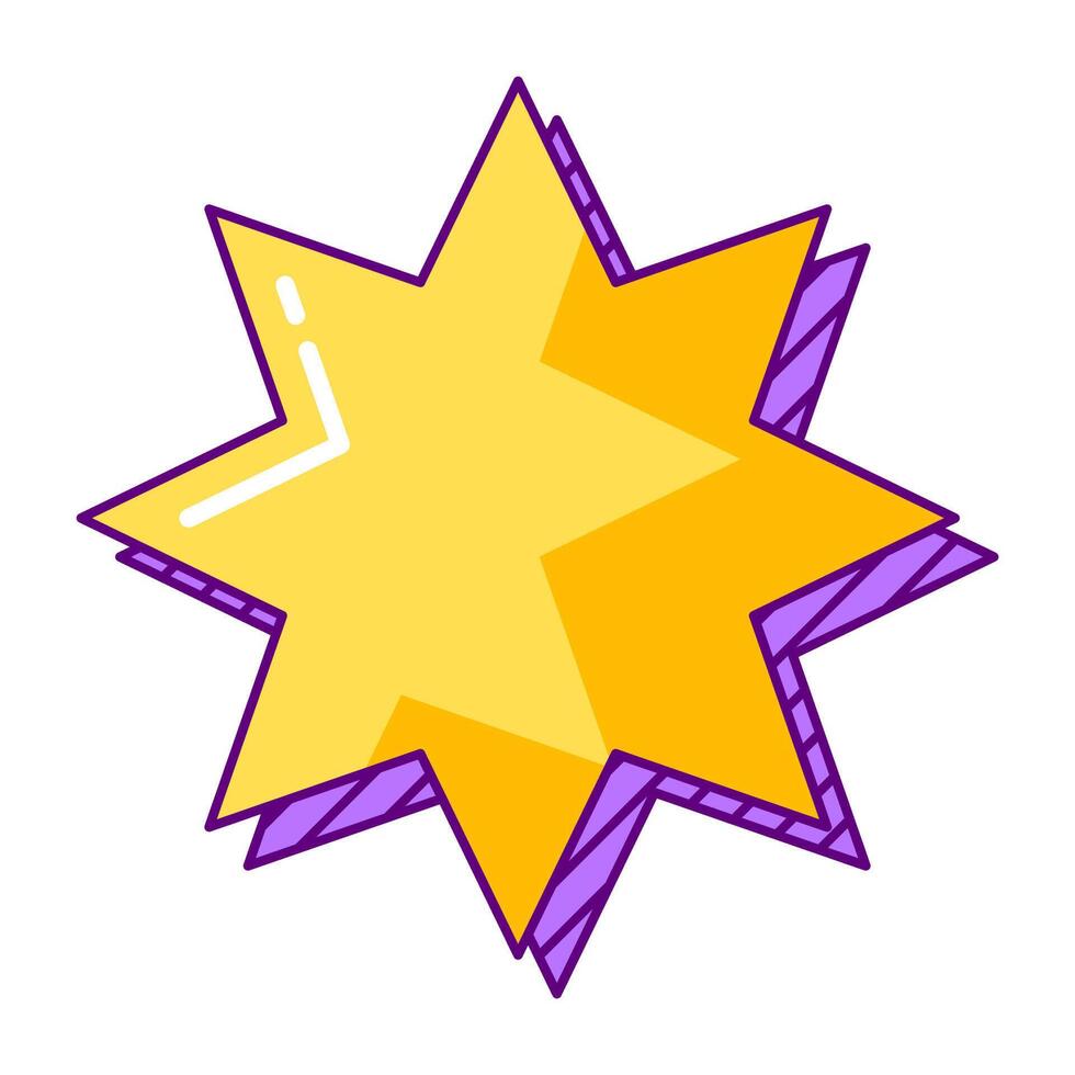 Speech bubble in line style. Decorative abstract background. vector