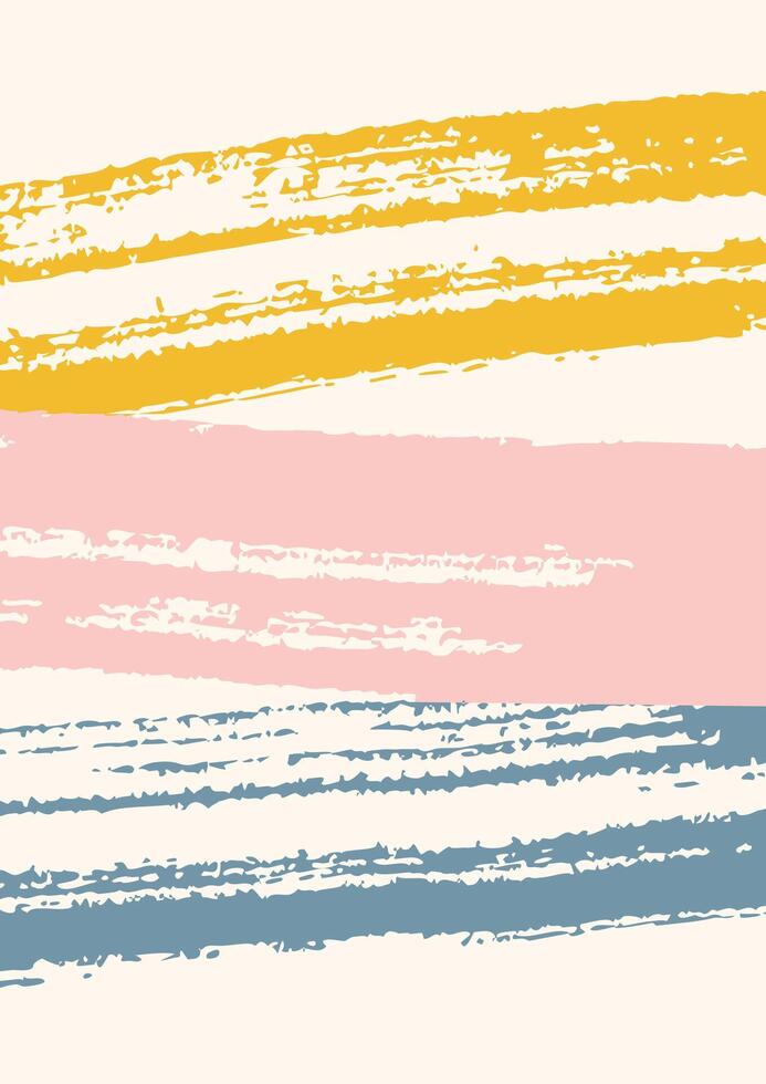 Abstract background with brush strokes in pastel color, hand drawn illustration for modern design, texture, wallpaper, creative art projects, and decorative patterns vector