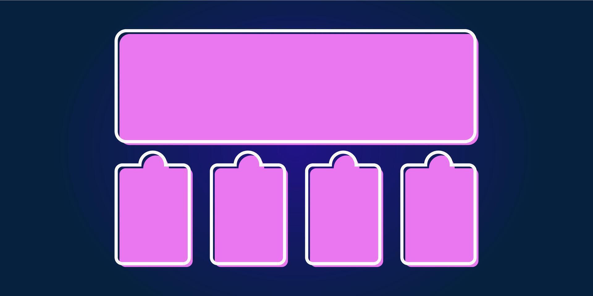 Quiz trivia question template menu with contest interface design multiple choice answer game show background retro competition challenge frame ui test elements vector