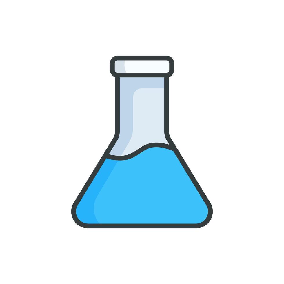 Flask icon design simple and modern concept isolated on white background vector