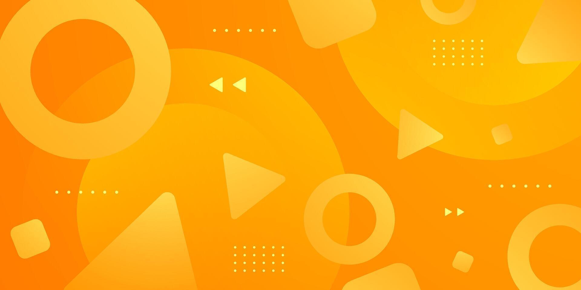 Abstract orange background geometric pattern design. Colorful and fresh design for banner background. vector