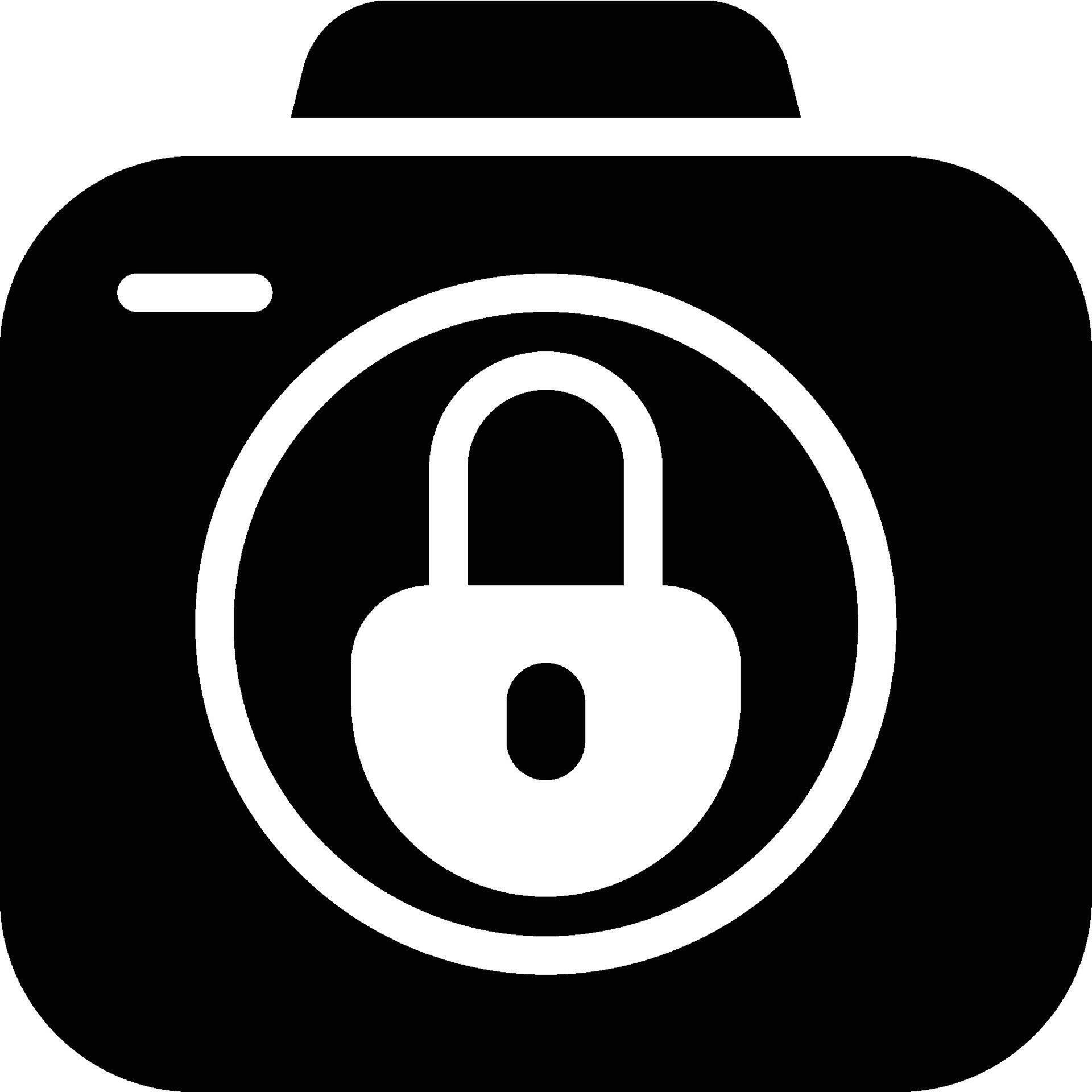 Lock, Secure, Camera Glyph Solid Icon 70176093 Vector Art at Vecteezy