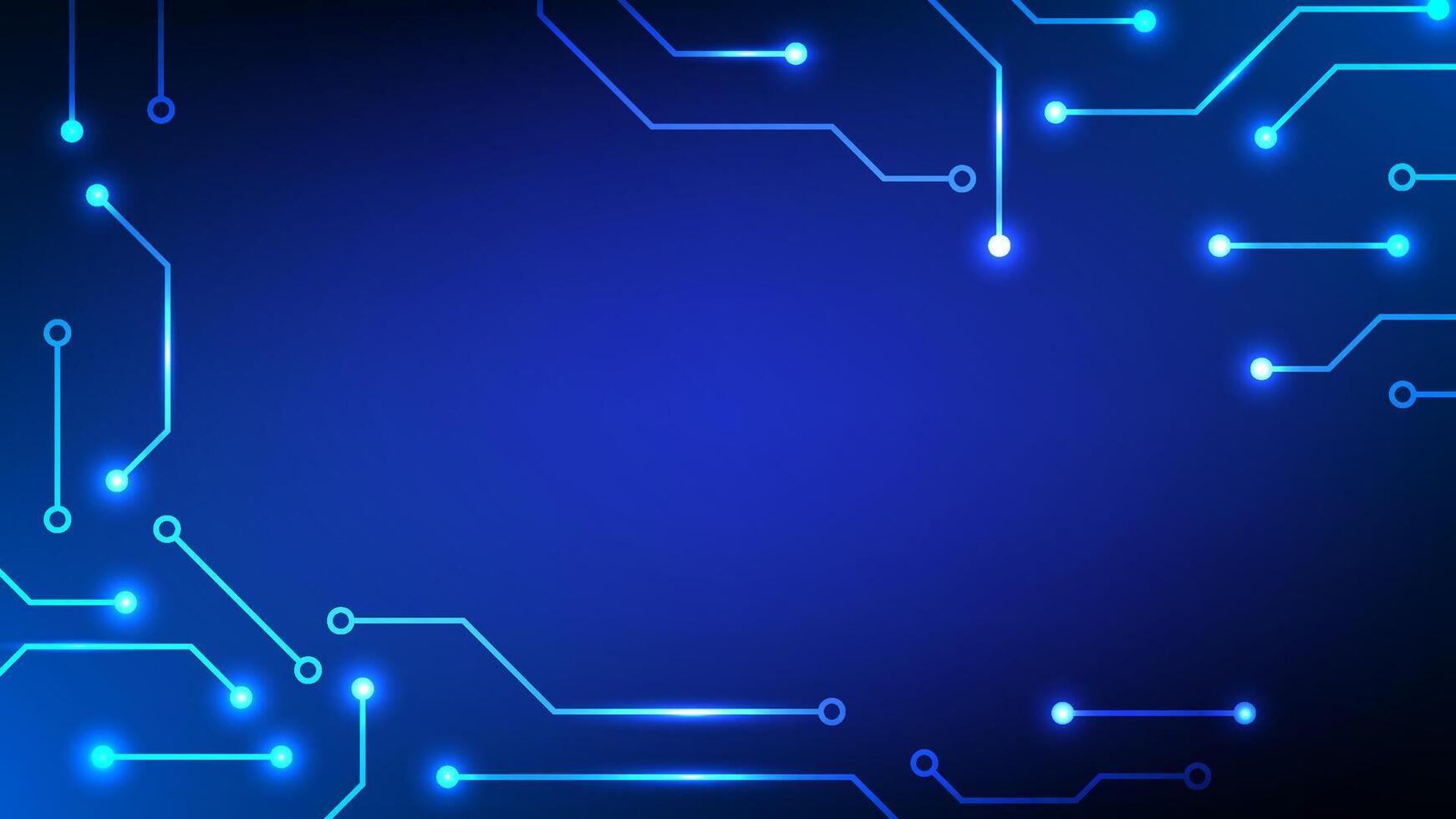 Digital technology circuit background. Circuit board microchip futuristic data network and system. vector