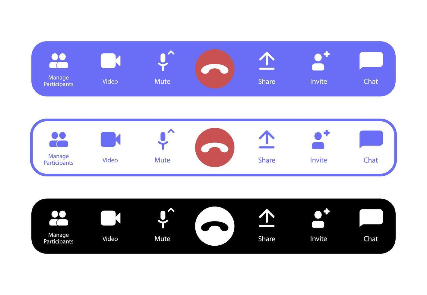 Essential controls for managing a call environment vector