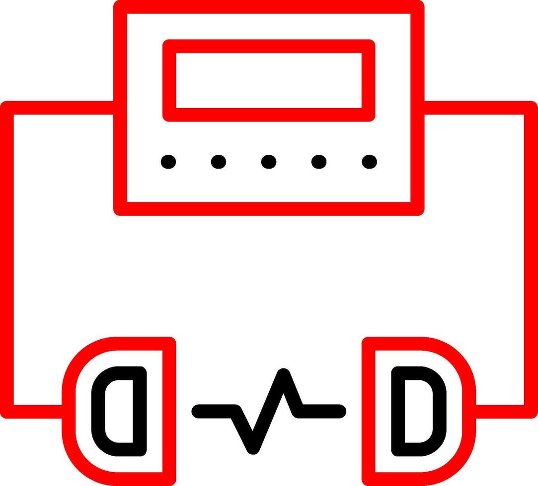 Defibrillator Smooth UI Symbol vector