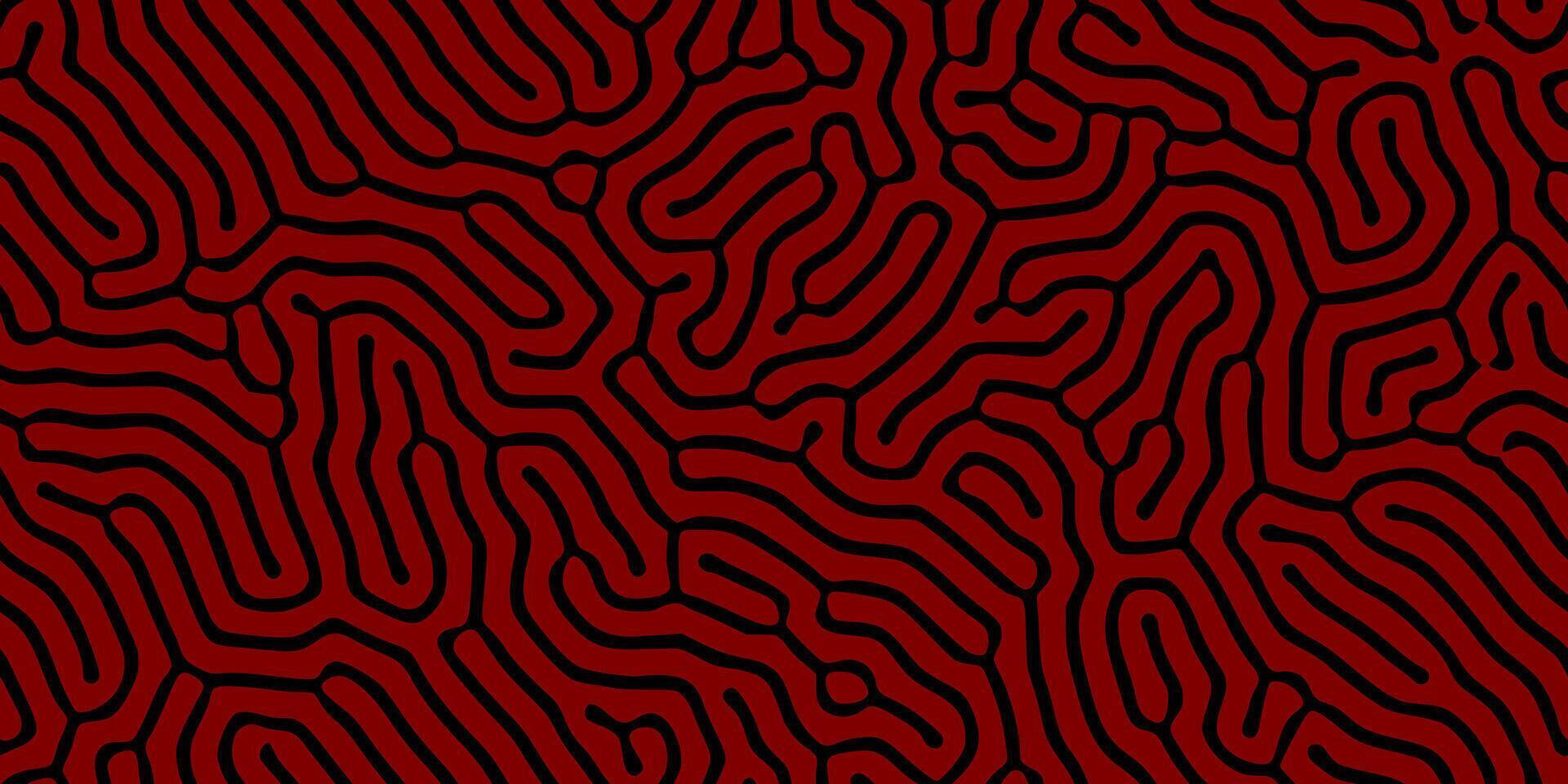 Seamless Complex geometric red brick Turing background. pattern design texture vector