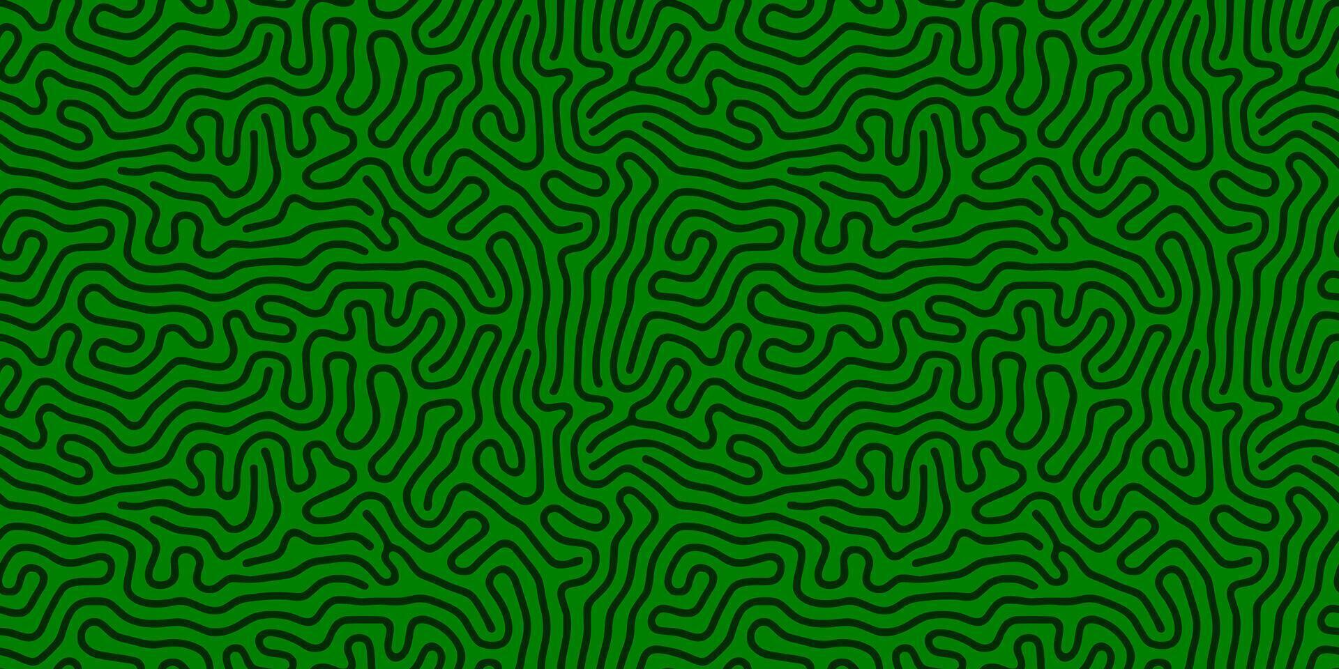 Seamless Complex geometric dark Green Turing background. pattern design texture vector