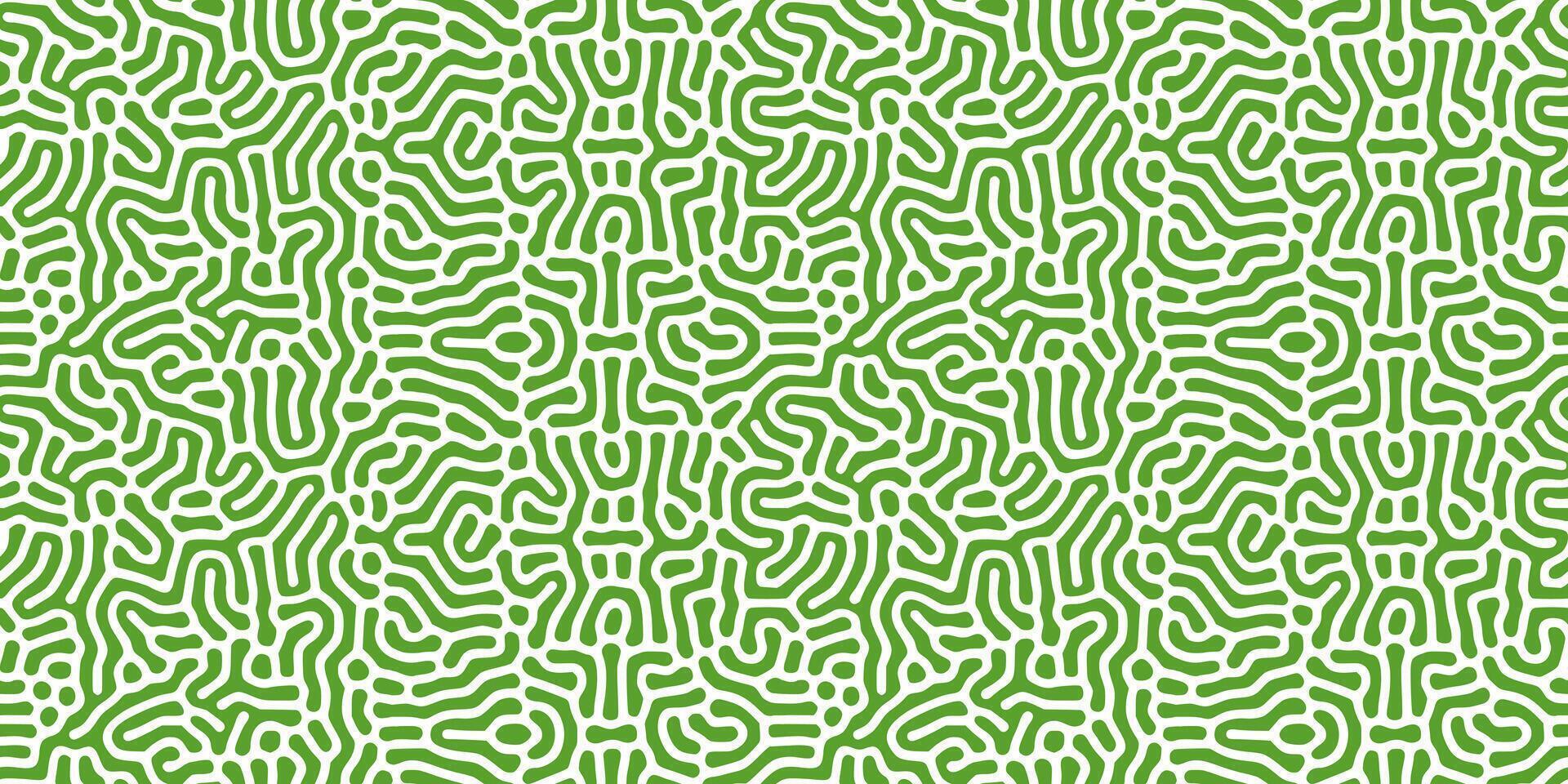 Seamless Complex geometric green Turing background. pattern design texture vector