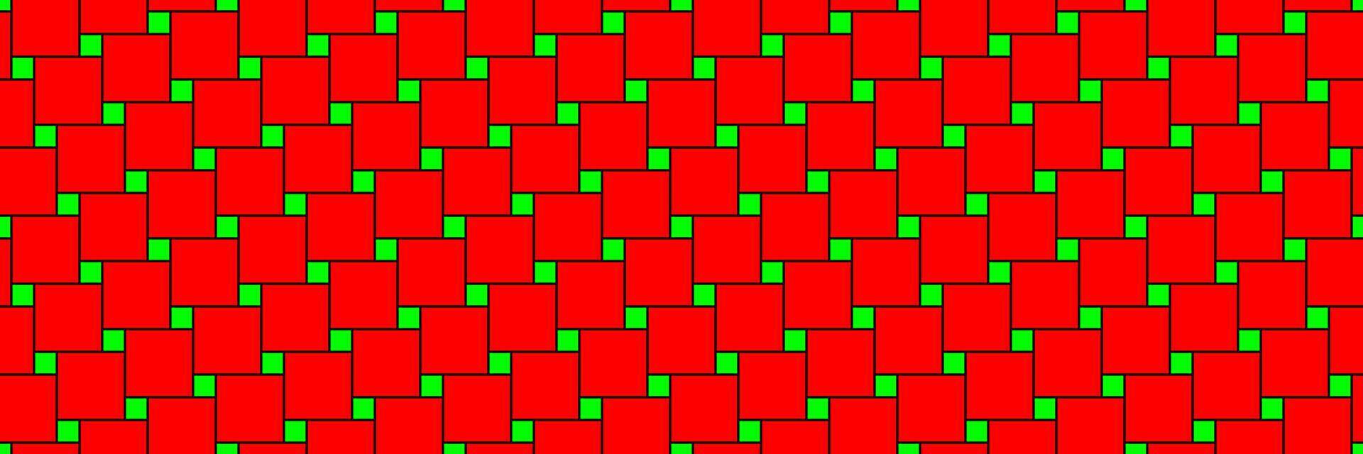 red green Pythagorean tiling seamless pattern vector