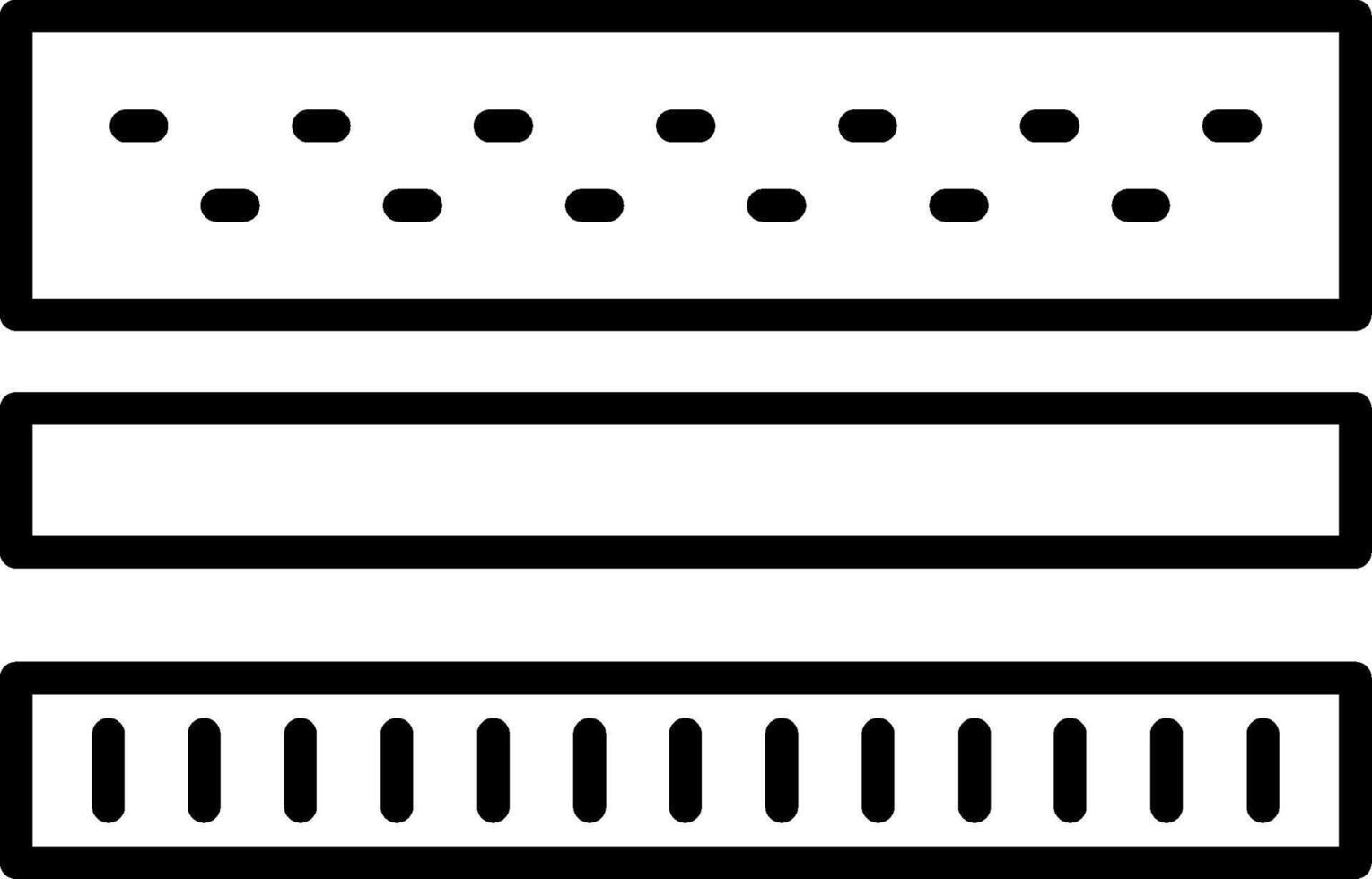 Multiple Mattress Layers vector