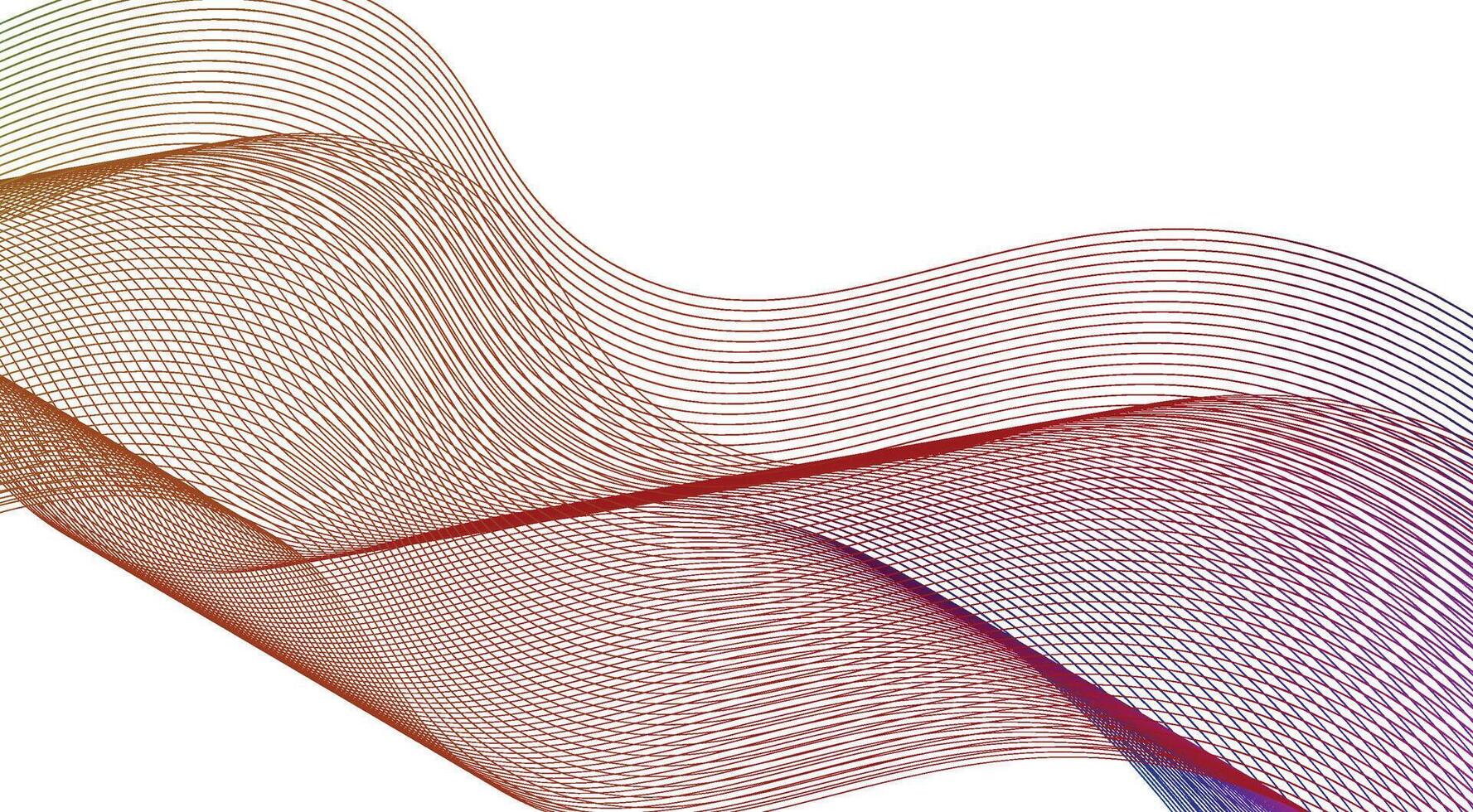 Wavy Blend Curved Lines Design Gradient Abstract Background Illustration vector