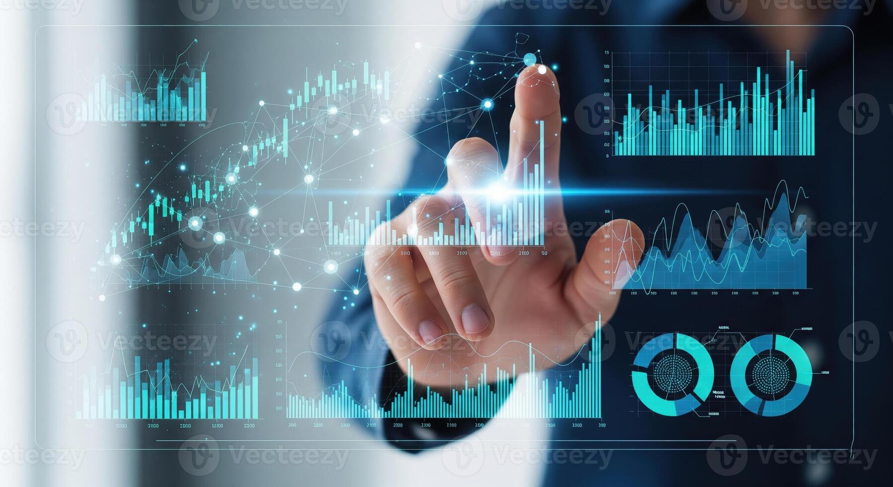Data Analysis Business Intelligence Visualization. photo