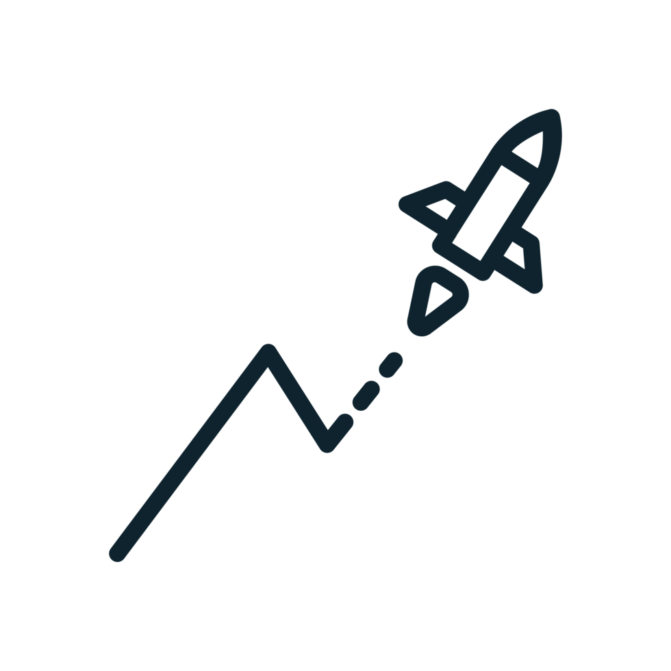 avviare acceleratore icona nel linea stile. Perfetto per app, siti web, ui ux, presentazioni, o infografica. modificabile illustrazione file con pulito design e moderno design. trasparente sfondo. png