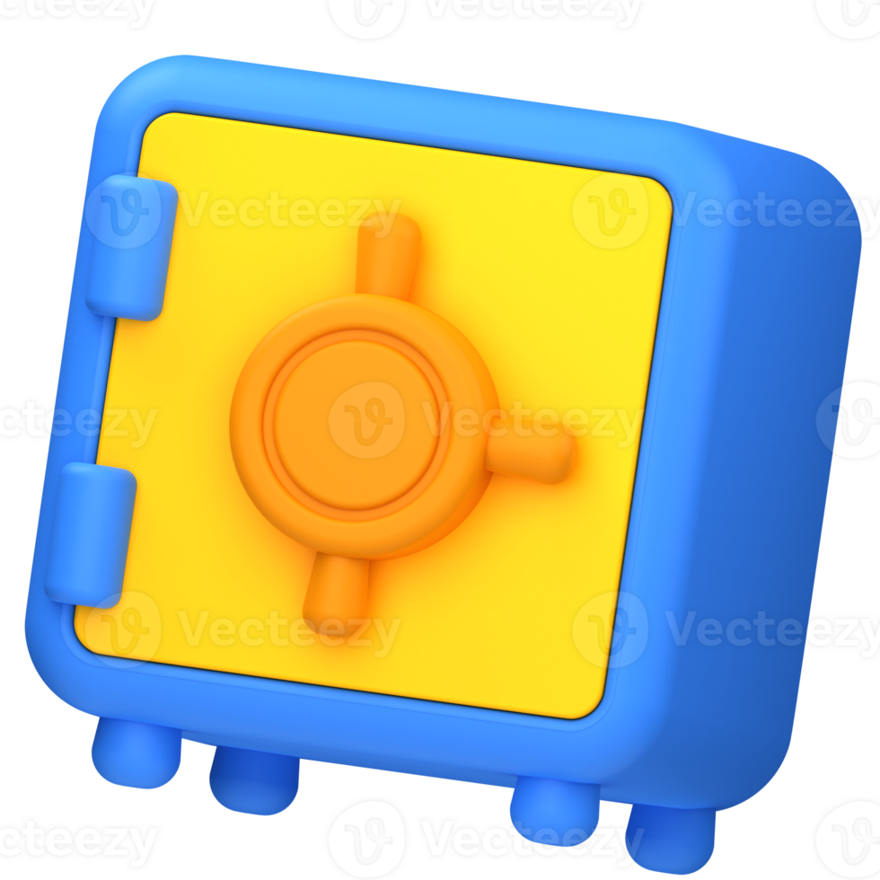 seguro cofre 3d ilustração png