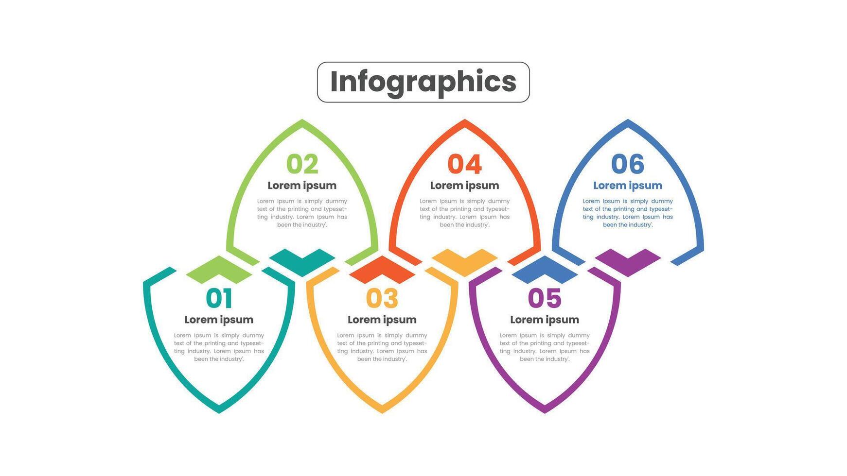 Horizontal Business Process Infographic Timeline with Workflow Chart and Presentation Layout vector